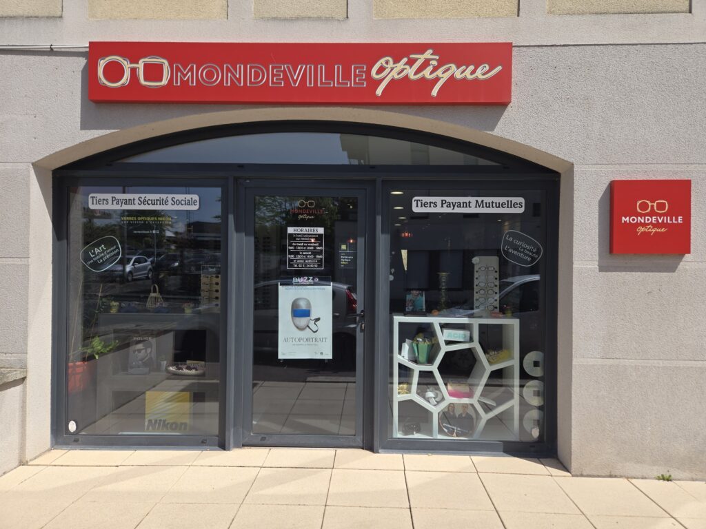 Devanture boutique Mondeville Optique Mondeville
